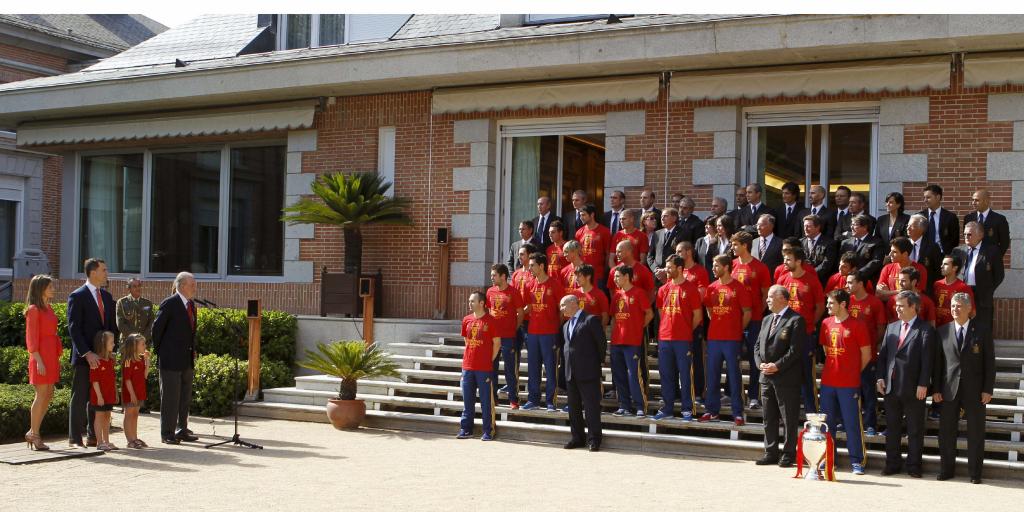 RECEPCIÓN SELECCIÓN ESPAÑOLA EN PALACIO DE LA ZARZUELA