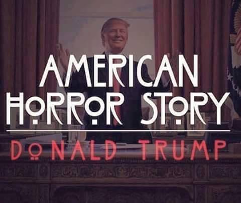 La imagen recuerda a la serie de terror «American Horror Story».