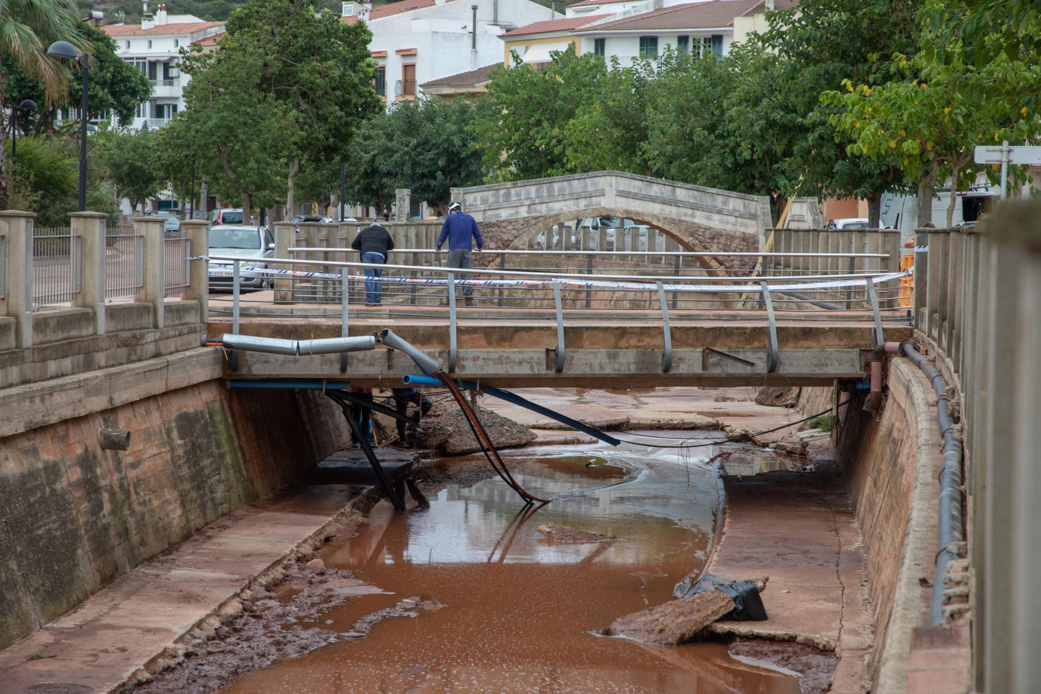 menorca efectos de la dana lluvia torrencial torrent algendar ferreries