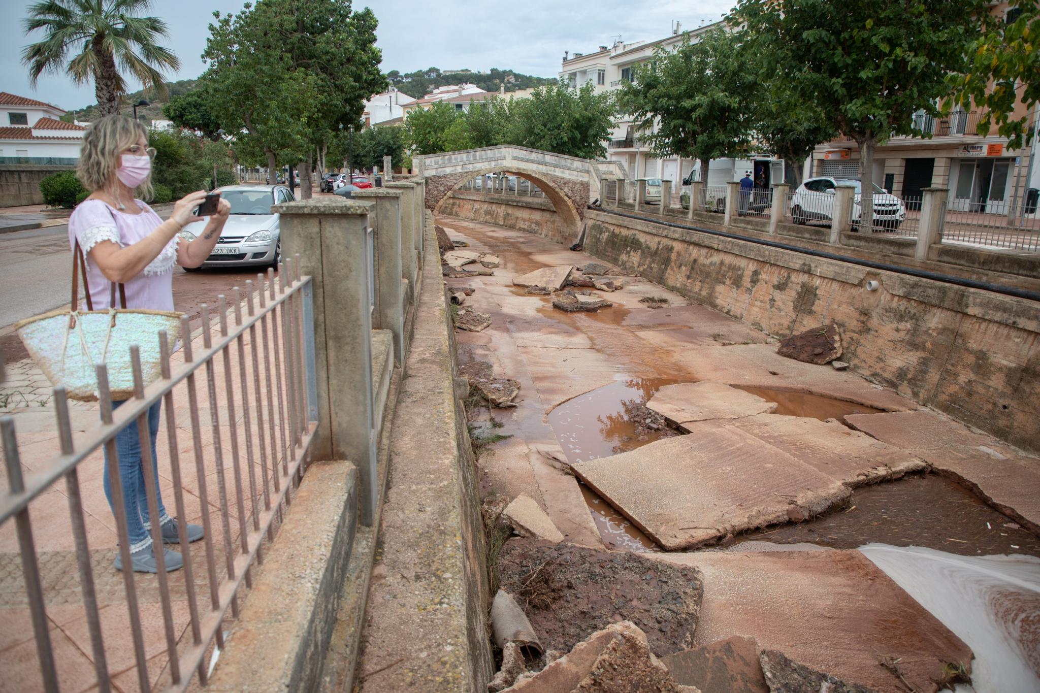 menorca efectos de la dana lluvia torrencial torrent algendar ferreries