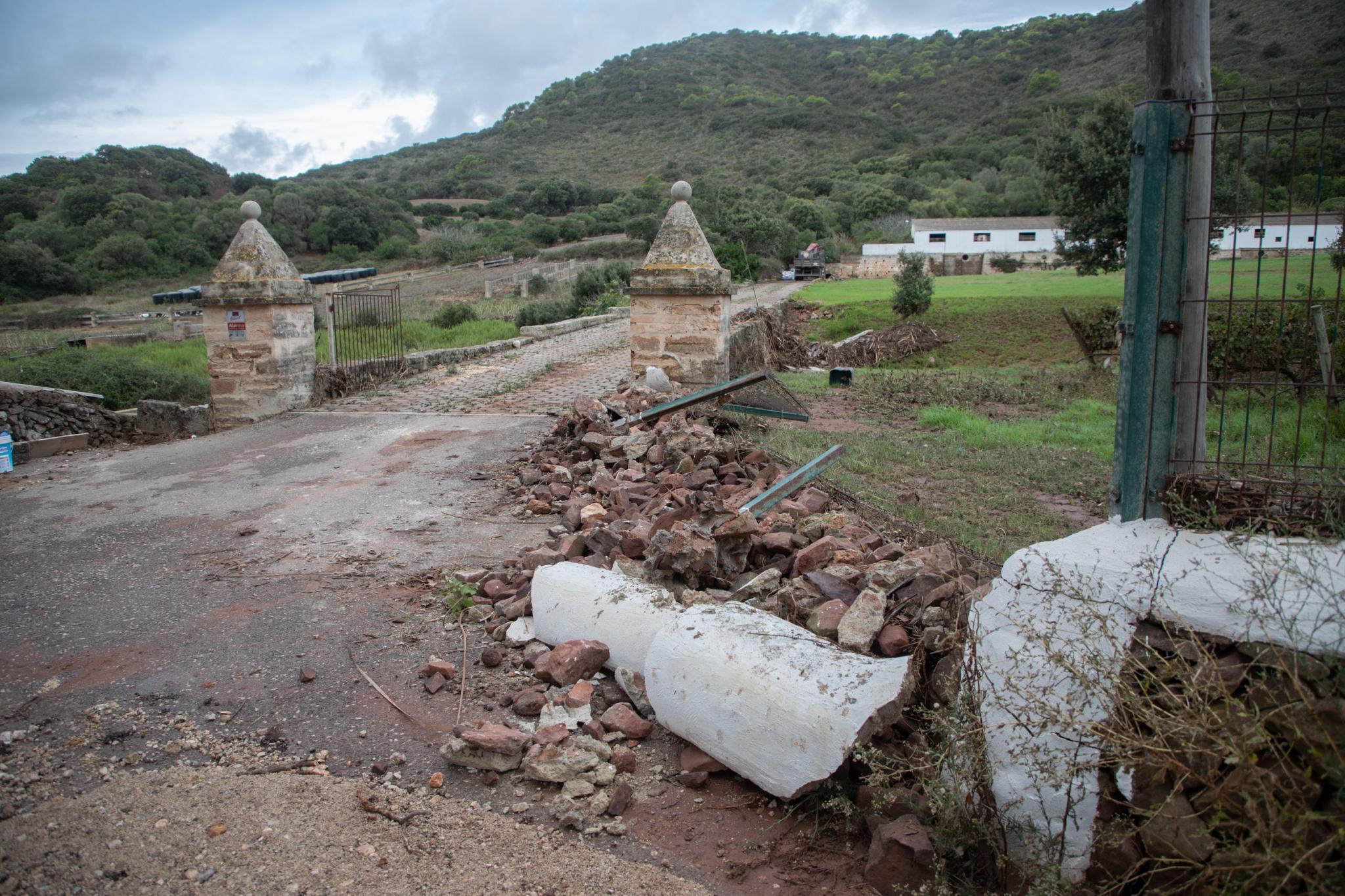 menorca efectos de la dana lluvia torrencial torrent algendar ferreries