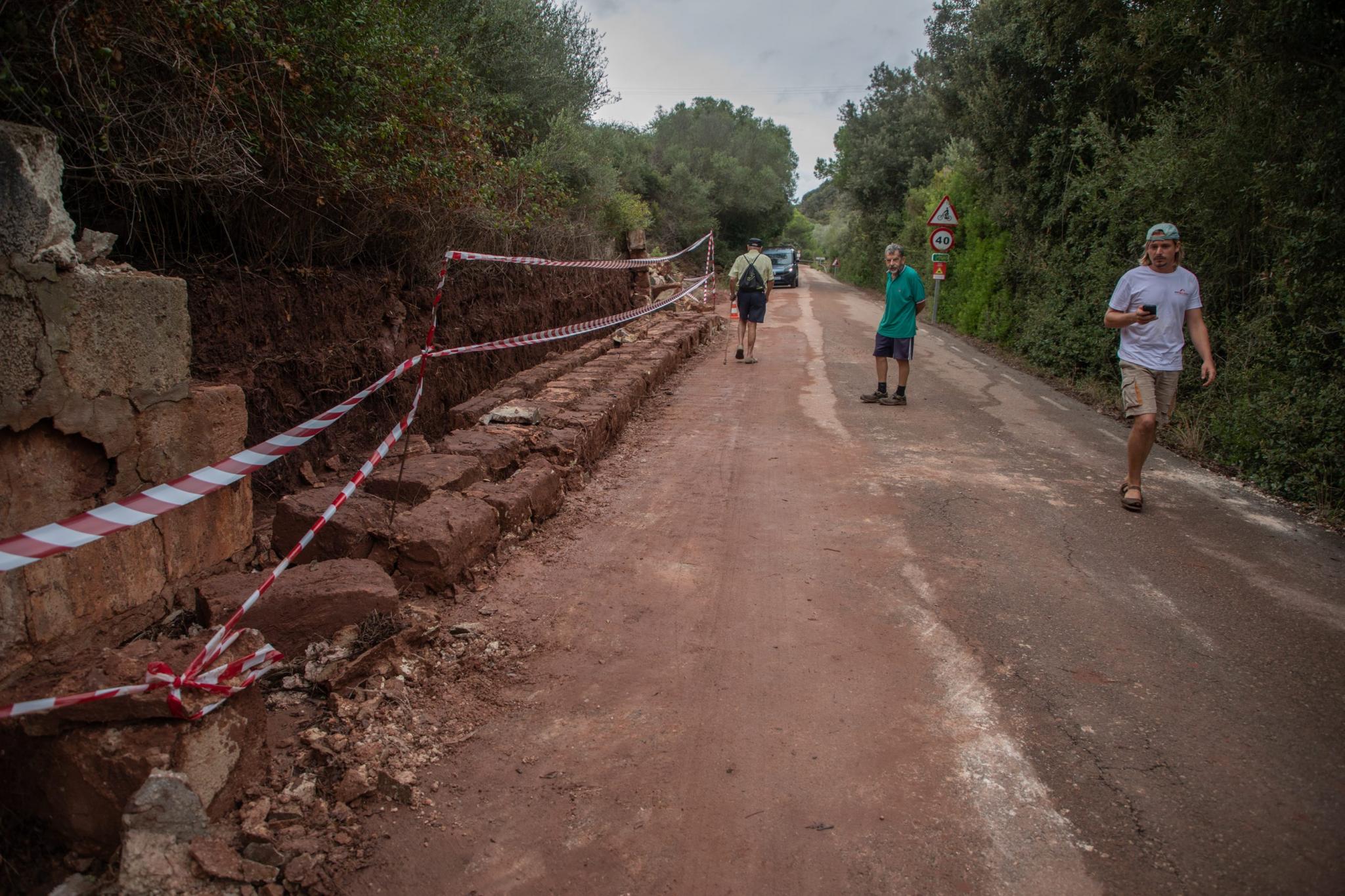 menorca efectos de la dana lluvia torrencial torrent algendar ferreries