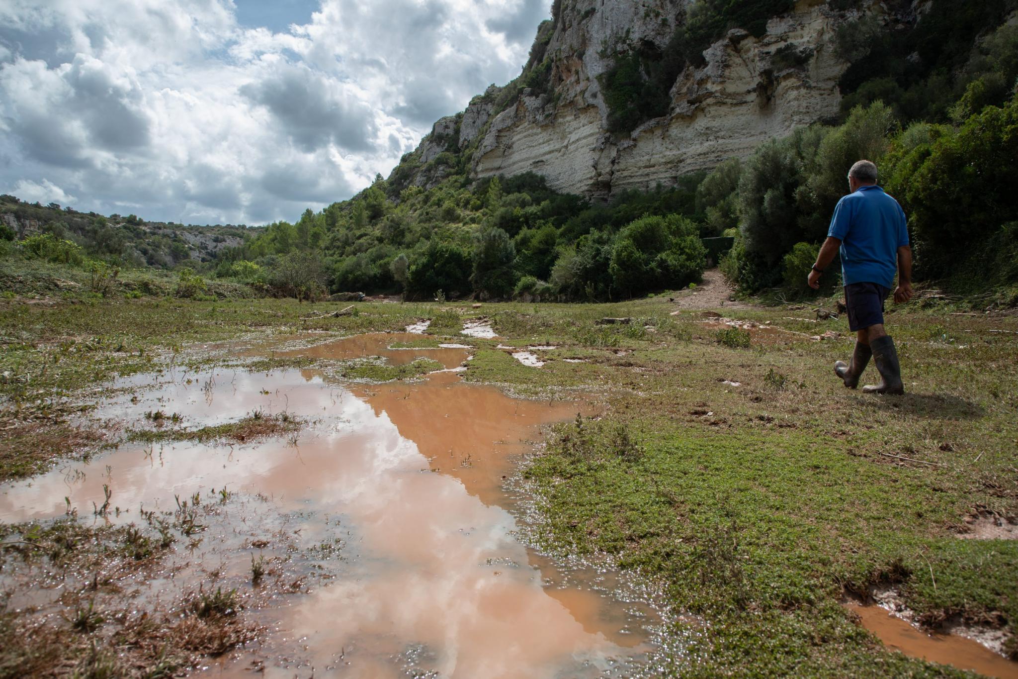 menorca efectos de la dana lluvia torrencial torrent algendar barranc d'algendar son pruna s'aranjassa moli de dalt