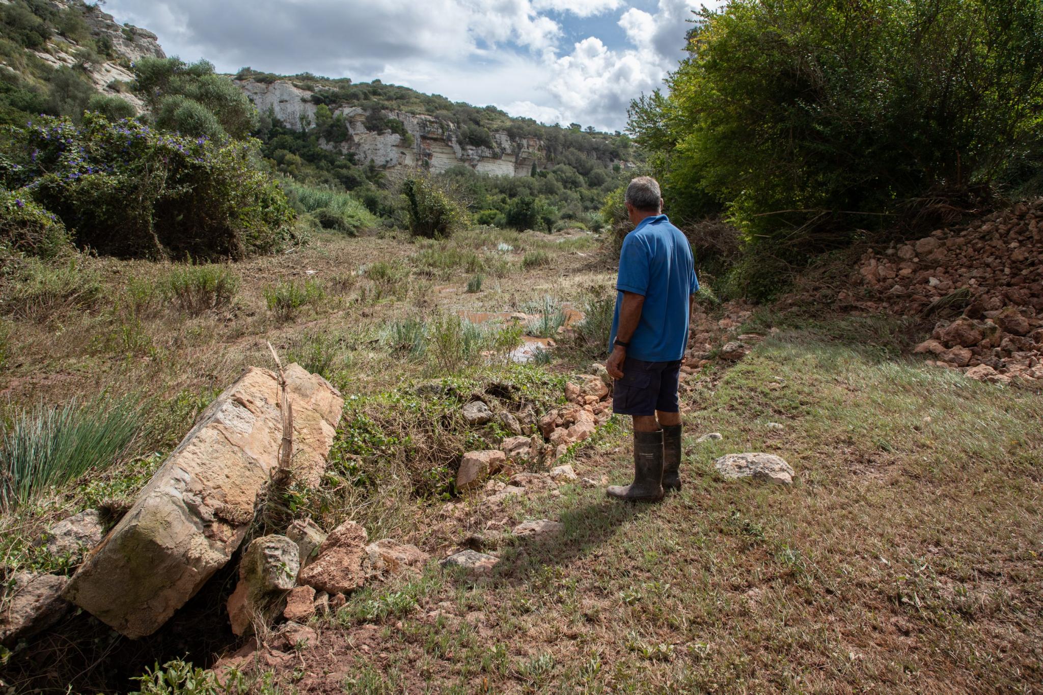 menorca efectos de la dana lluvia torrencial torrent algendar barranc d'algendar son pruna s'aranjassa moli de dalt