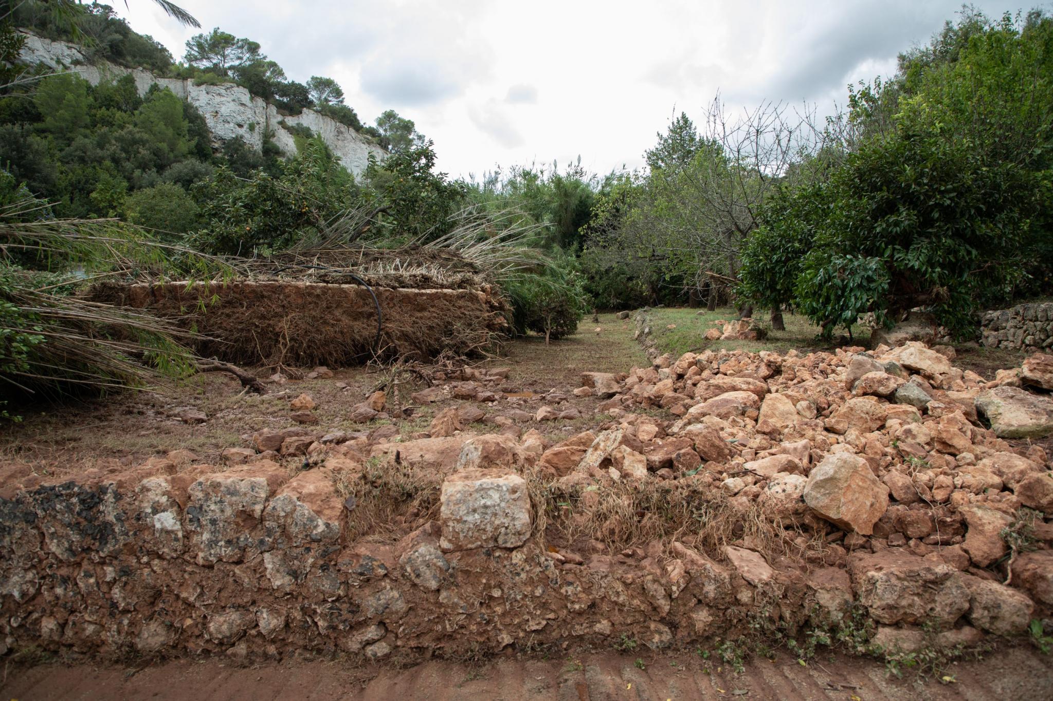 menorca efectos de la dana lluvia torrencial torrent algendar barranc d'algendar son pruna s'aranjassa moli de dalt