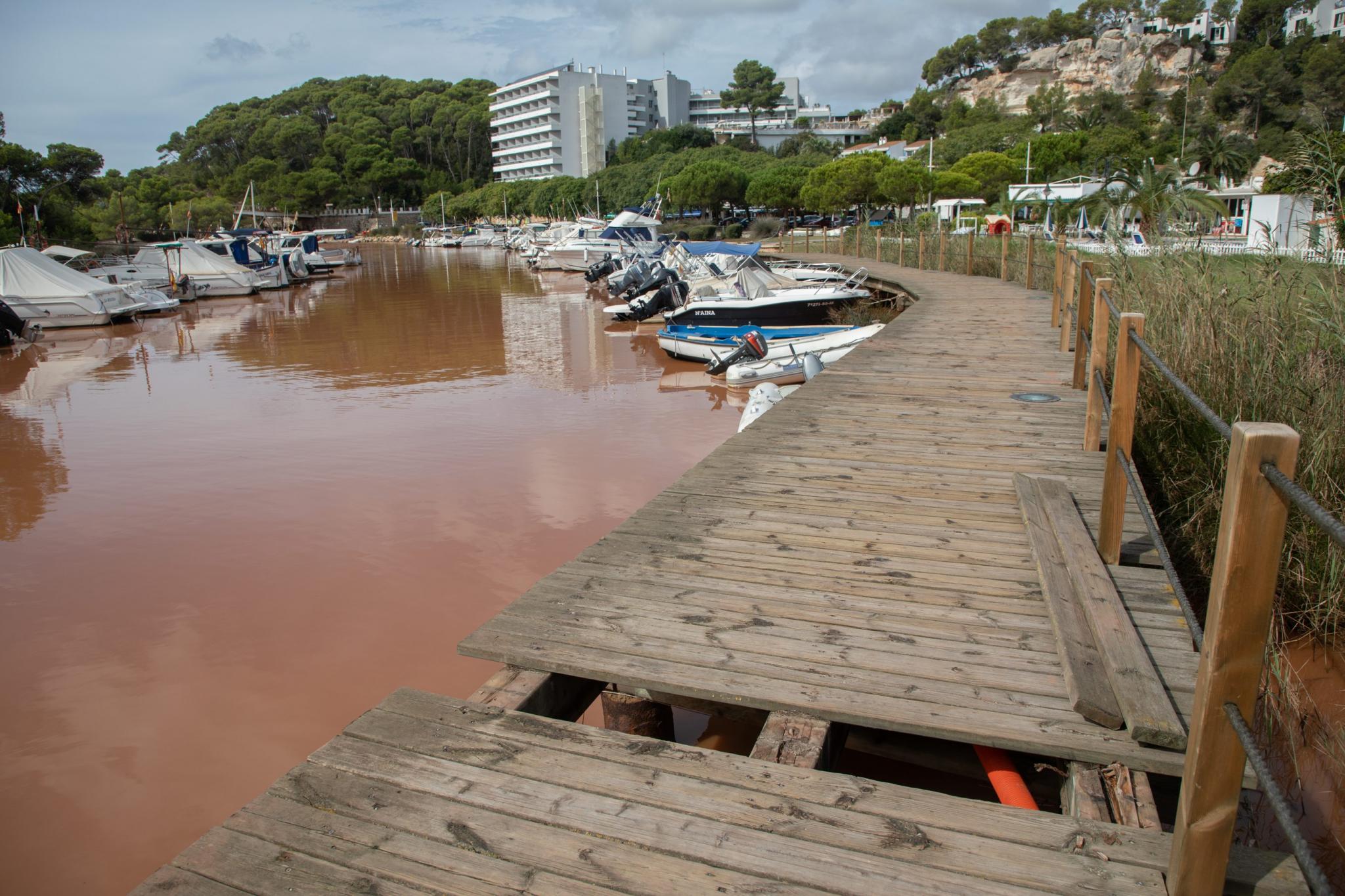 menorca efectos de la dana lluvia torrencial torrent algendar cala galdana