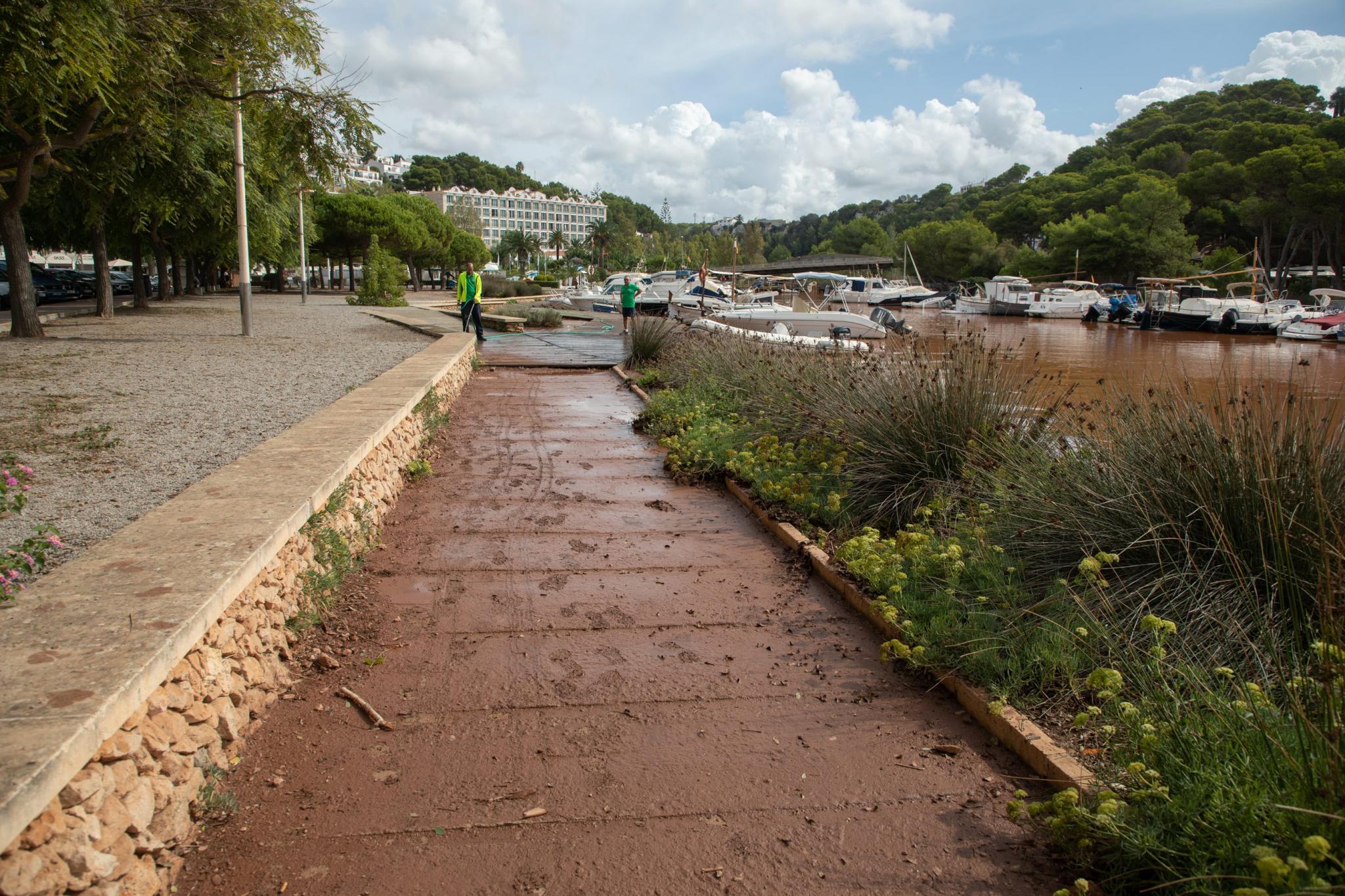 menorca efectos de la dana lluvia torrencial torrent algendar cala galdana