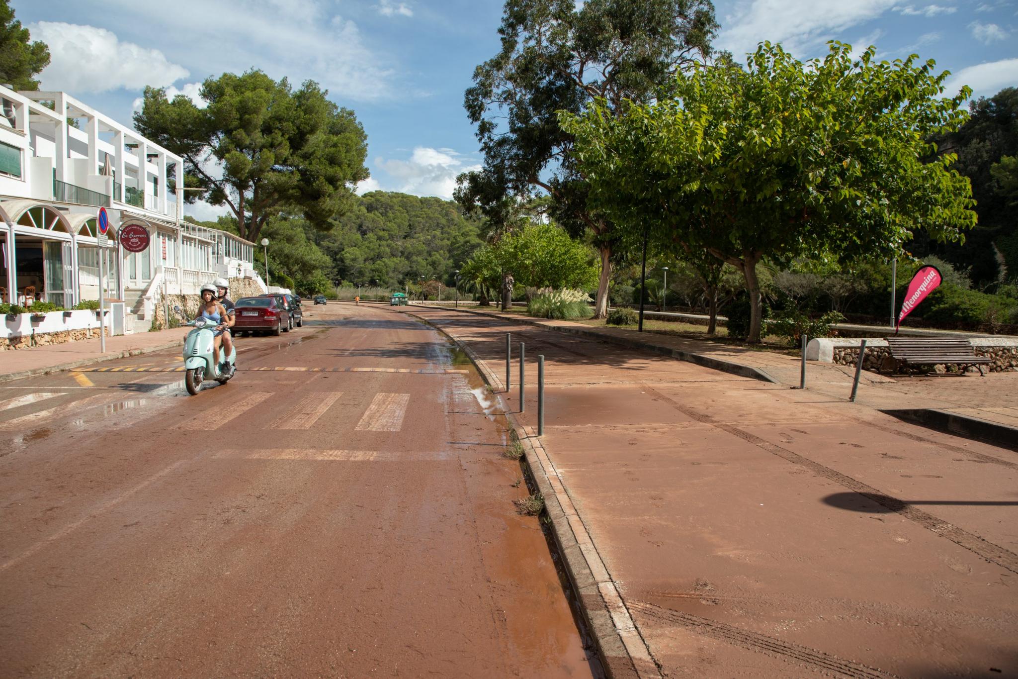 menorca efectos de la dana lluvia torrencial torrent algendar cala galdana