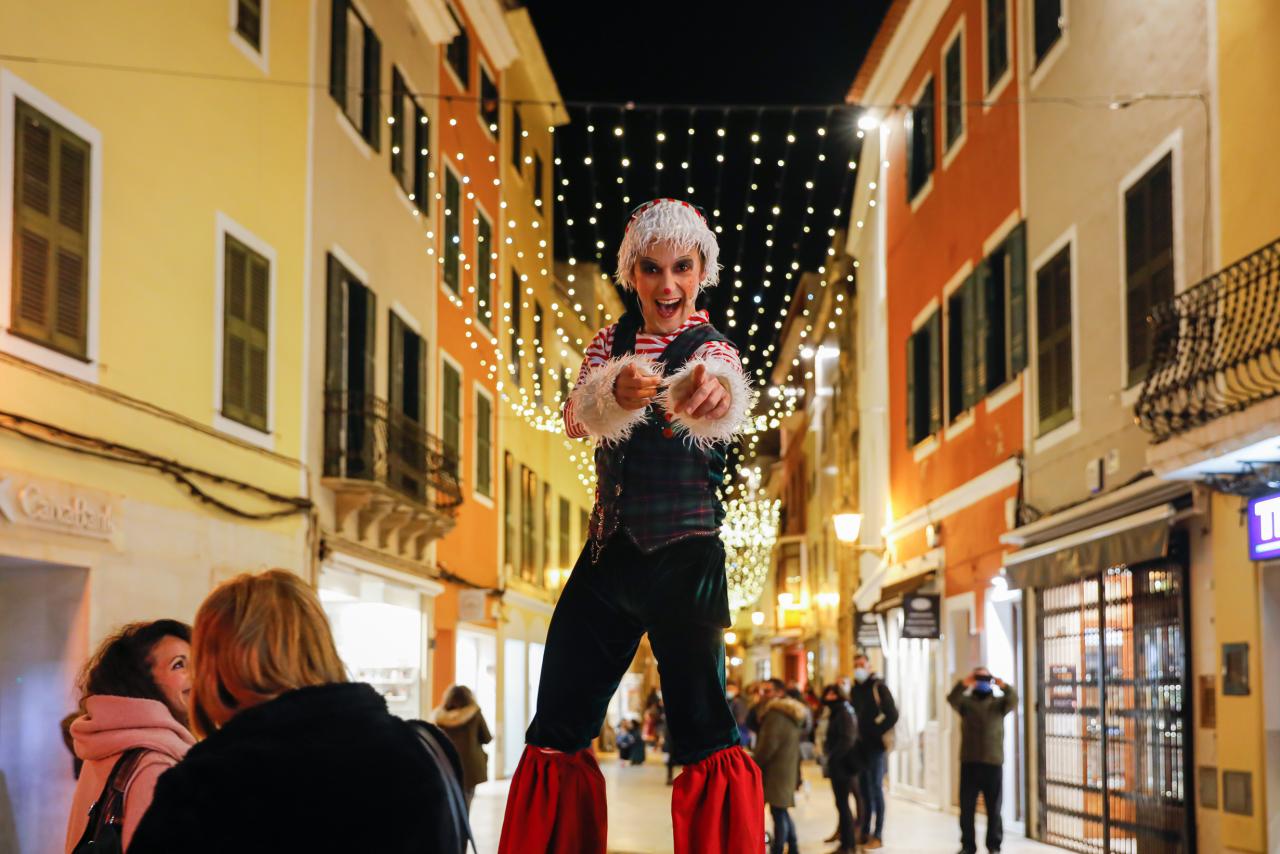 Espectacle de l'encesa dels llums de Nadal de Ciutadella.