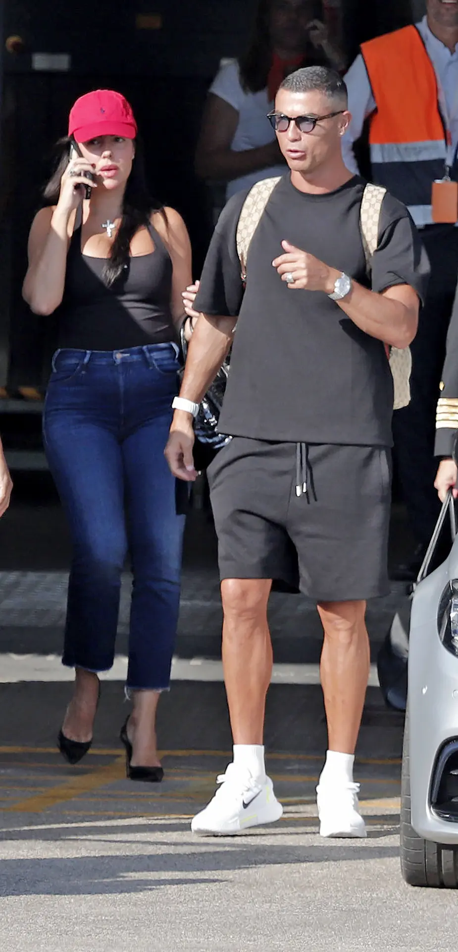 Cristiano Ronaldo y Georgina llegan a Mallorca