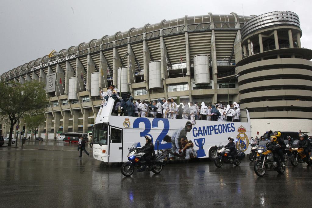 EL REAL MADRID CELEBRA LA LIGA EN LA CIBELES