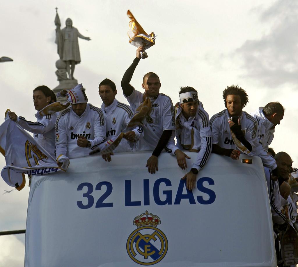 EL REAL MADRID CELEBRA LA LIGA EN LA CIBELES
