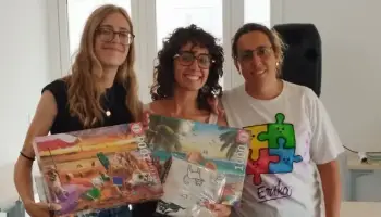 Andrea y Érika Suárez triunfan en el concurso de puzzles de Es Castell