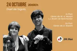 Concierto de fagotes con Mar Gomila y Rodrigo Castro en Maó