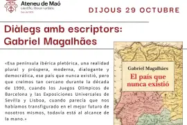 Charla con el escritor Gabriel Magalhães en Maó