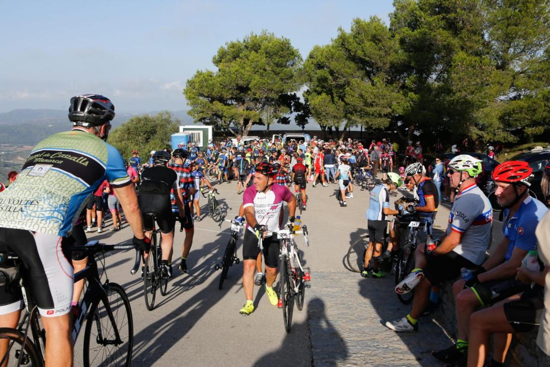 menorca subida al toro volta cicloturista