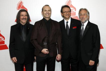 Cobos, Bose, Abaroa and Portnow pose at the 2013 Latin Recording Academy's