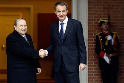 Moncloa. Zapatero se reunió ayer con Buteflika - REUTERS