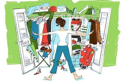 600-02377761
© Lisa Brdar
Model Release: No
Property Release: No
Illustration of Woman Looking in
Cluttered Closet