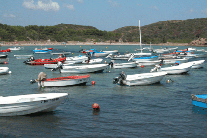 Embarcaciones. Más de 300 se pueden llegar a ver en este punto del litoral en periodo estival - Archivo