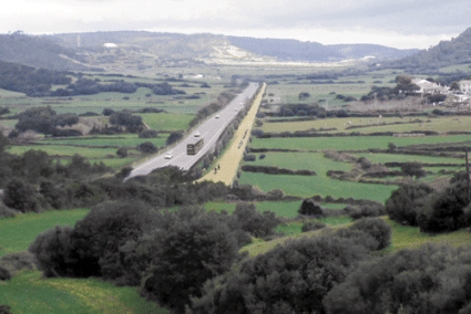 Imagen virtual de la ruta alternativa entre Ferreries y Ciutadella - P.CIME