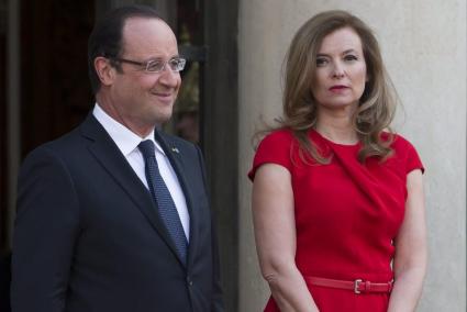 Hollande y Trierweiler