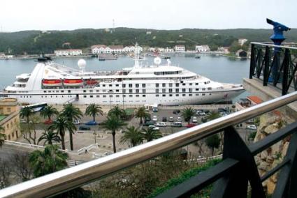 Seabourn Spirit. Bringing the year’s first cruise tourists to the island last week