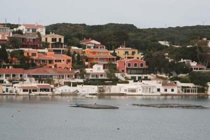 Maó Port. Many of the concessions on the water’s edge have been turned into homes