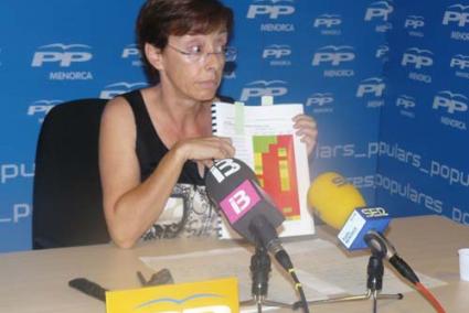 Postura. La portavoz popular Juana Francis Pons Vila dio a conocer su posicionamiento sobre el Plan - P.P.P.