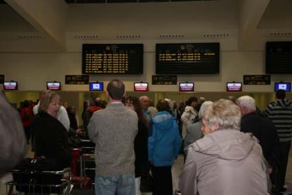 Chaos. Passengers complained that scant information was provided at the airport