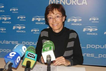 PP. Juana Francis Pons Vila, en la sede popular de Maó - P.PP.