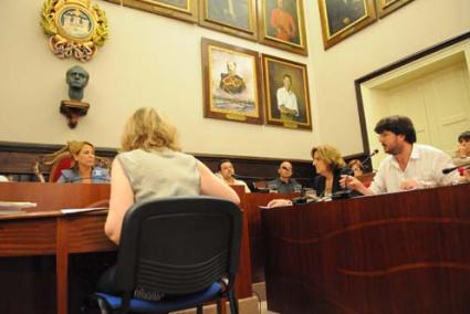 debate. Los grupos se reunieron ayer en el primer pleno del mandato tras la sesión constitutiva del día 11 - Óskar Pérez