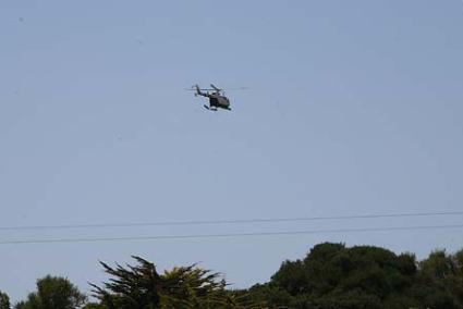 Desde el aire. El anciano de 89 años fue localizado en una zona verde por un helicóptero - Javier