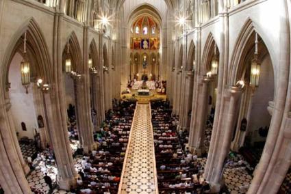 Catedral. El Santo Padre ofició la primera misa en la Jornada Mundial de la Juventud, acompañado por 90 obispos y más de 60 diáconos - Reuters