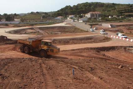 Variante. El desvío de la carretera general a su paso por Ferreries está financiado por Fomento - Archivo