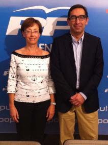 Los candidatos Juana Francis Pons Vila y Juan Carlos Grau - P.PP