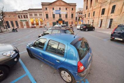 Área para obras. Esta zona quedará restringida y el tránsito de Sa Muradeta deberá bordearla - Paco Sturla