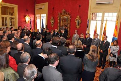 Parlament. El presidente de la cámara balear, durante su intervención de ayer - P.PIB