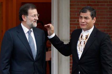 Presidente. Rajoy se reunió con su homónimo de Ecuador, Rafael Correa - Reuters