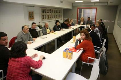 La sede del PSOE en Maó acogió ayer la primera reunión de la nueva Ejecutiva insular - Javier