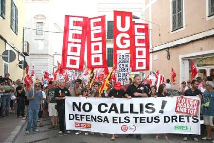 Multitudinaria. La manifestación contra los recortes fue masiva - Javier