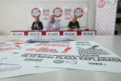 Sindicatos. Carreras (CCOO), Pereira (UGT) y Cardona (STEI-i) - Paco Sturla