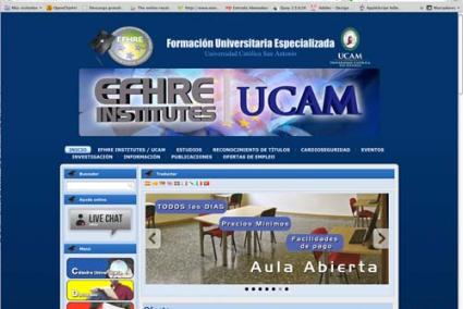 Web. La página efhre-institutes.com ofrece toda la información sobre esta entidad