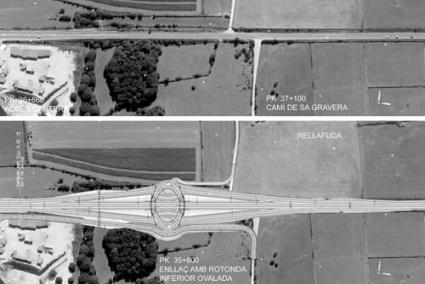 Torrellafuda. A esta altura de la Me-1, entre Ciutadella y Ferreries, se prevé una rotonda inferior - Archivo