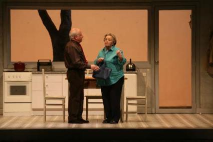 Tablas. Dos grandes de la escena española, Juan Echanove y María Galiana, durante la representación - Javier