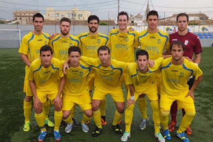 Once. Imagen del equipo que formó como titular en el compromiso frente al Binissalem - futbolbalear.es