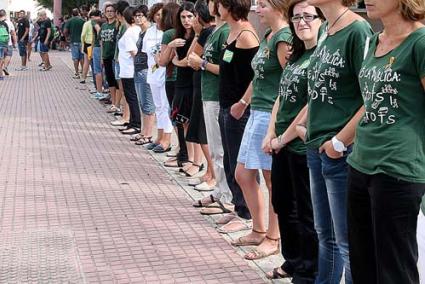 Verde. Las camisetas reivindicativas se volverán a ver en los centros docentes de la Isla - Archivo