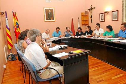 El pleno contó numerosos lazos verdes en solapas, y una camiseta, de apoyo a la comunidad educativa - Gemma Andreu