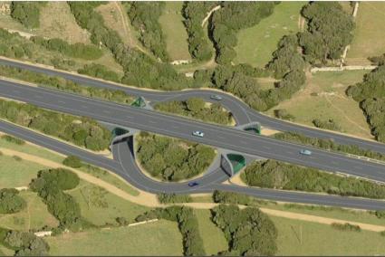 Imagen virtual del proyecto de la carretera general. - P.CIME