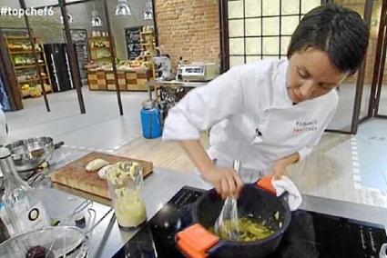 En su última aparición en el programa, la chef menorquina cocinó un bacalao al pil pil con texturas - atresplayer.com